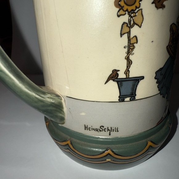 Vintage Mettlach beer stein Ceramic 3090 - Picture 10 of 14
